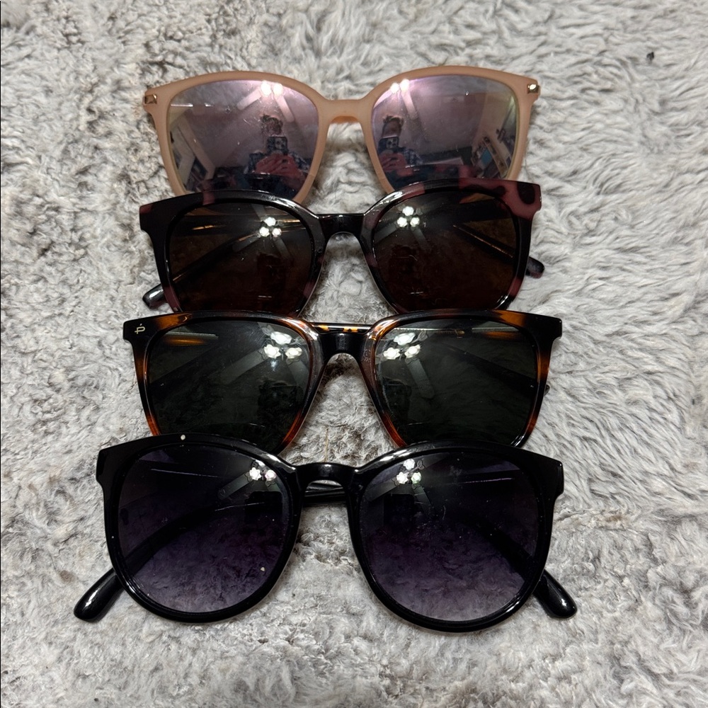 Assorted Trendy  High Quality Sunglasses Brand New Never Used w/ Drawstring bag